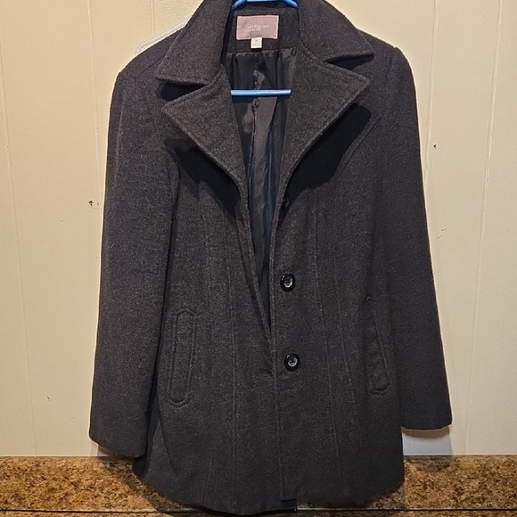 croft & barrow Jackets & Blazers - Croft & Barrow Dark Gray Pea Coat